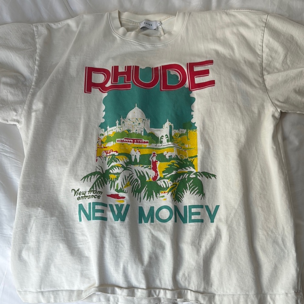 Rhude Graphic Tee in Cream